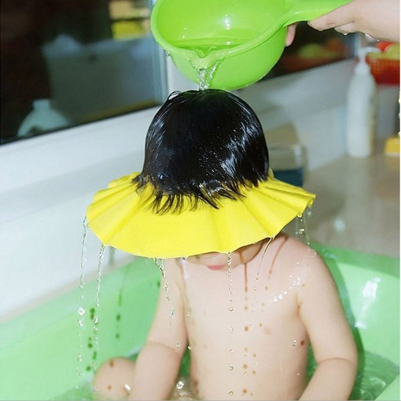 Visière chapeau pour douche bébé I ShampooCap™ - baby-phoque