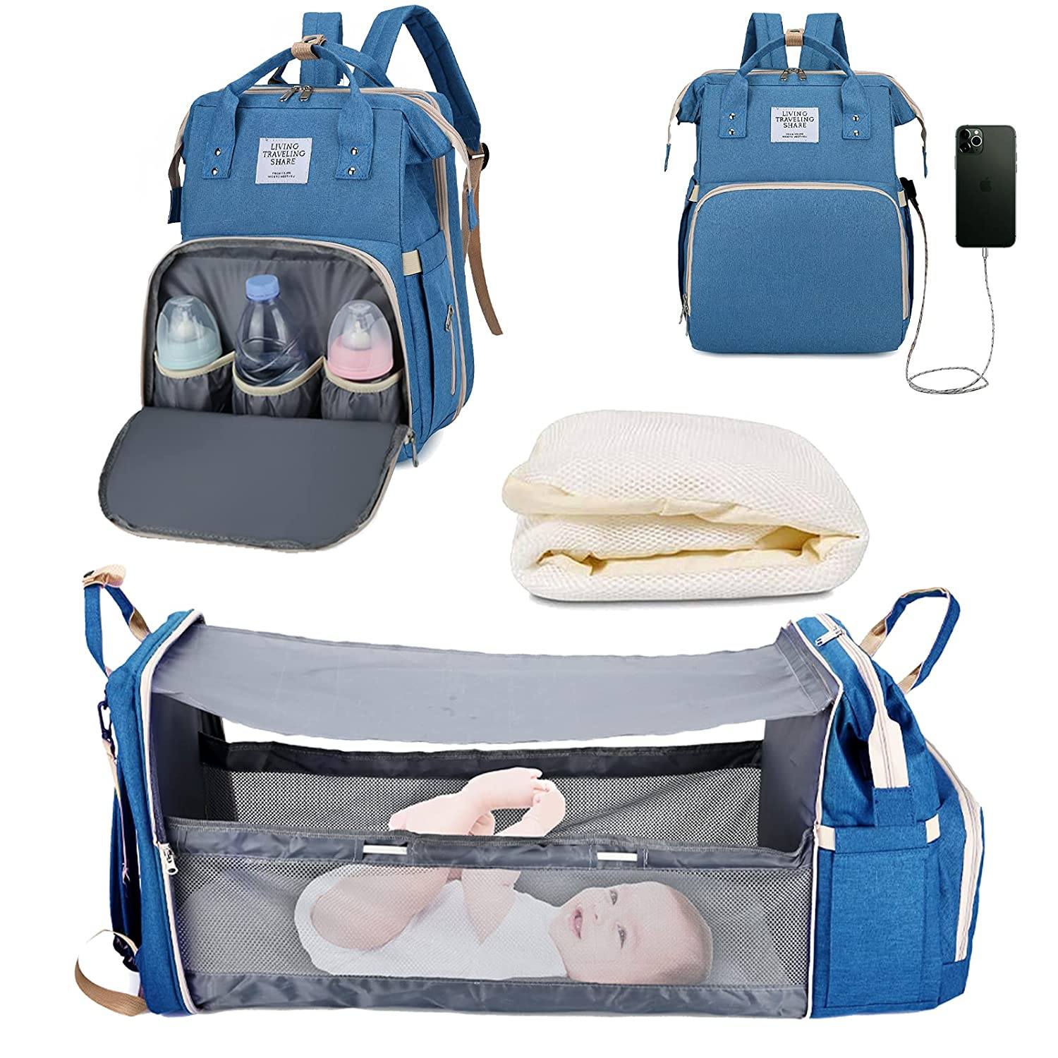 Sac à langer portatif | Berceau de voyage BabyNappy™ - baby-phoque